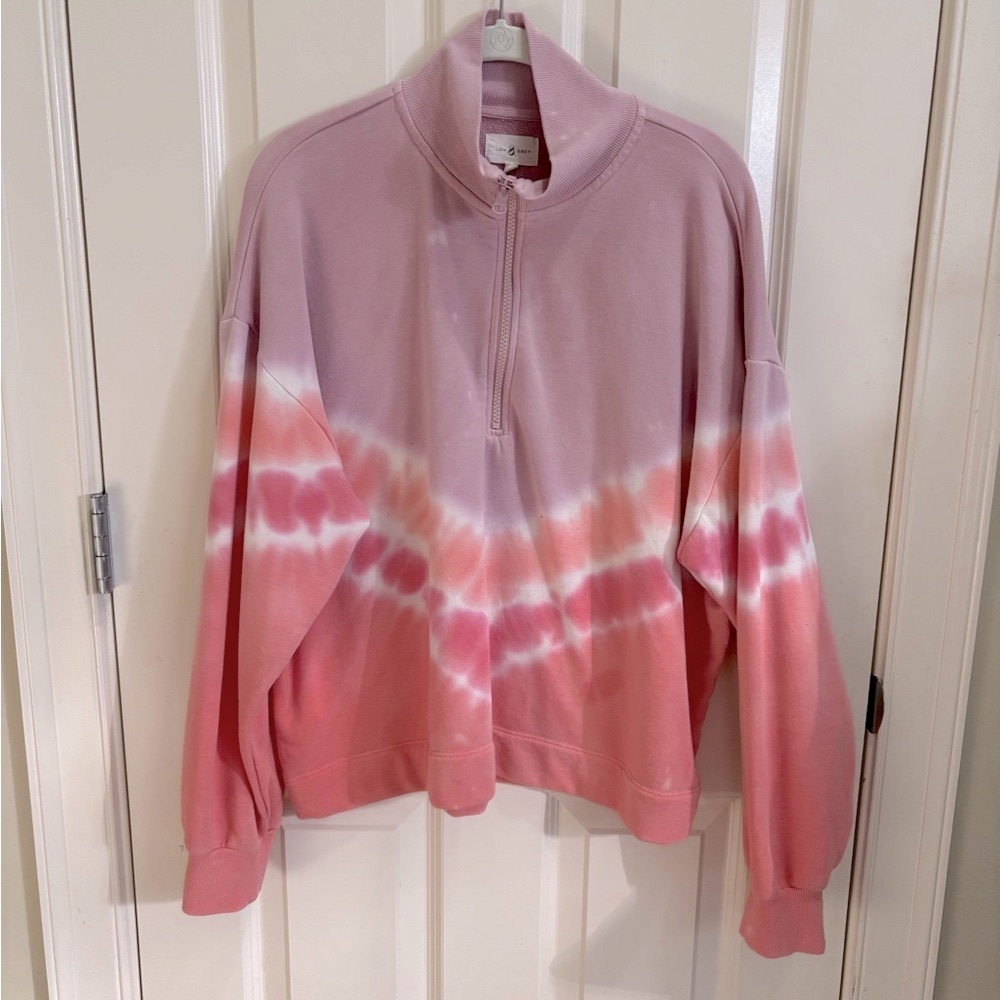 Lou & Grey Purple Long Sleeve Boxy Sweatshirt